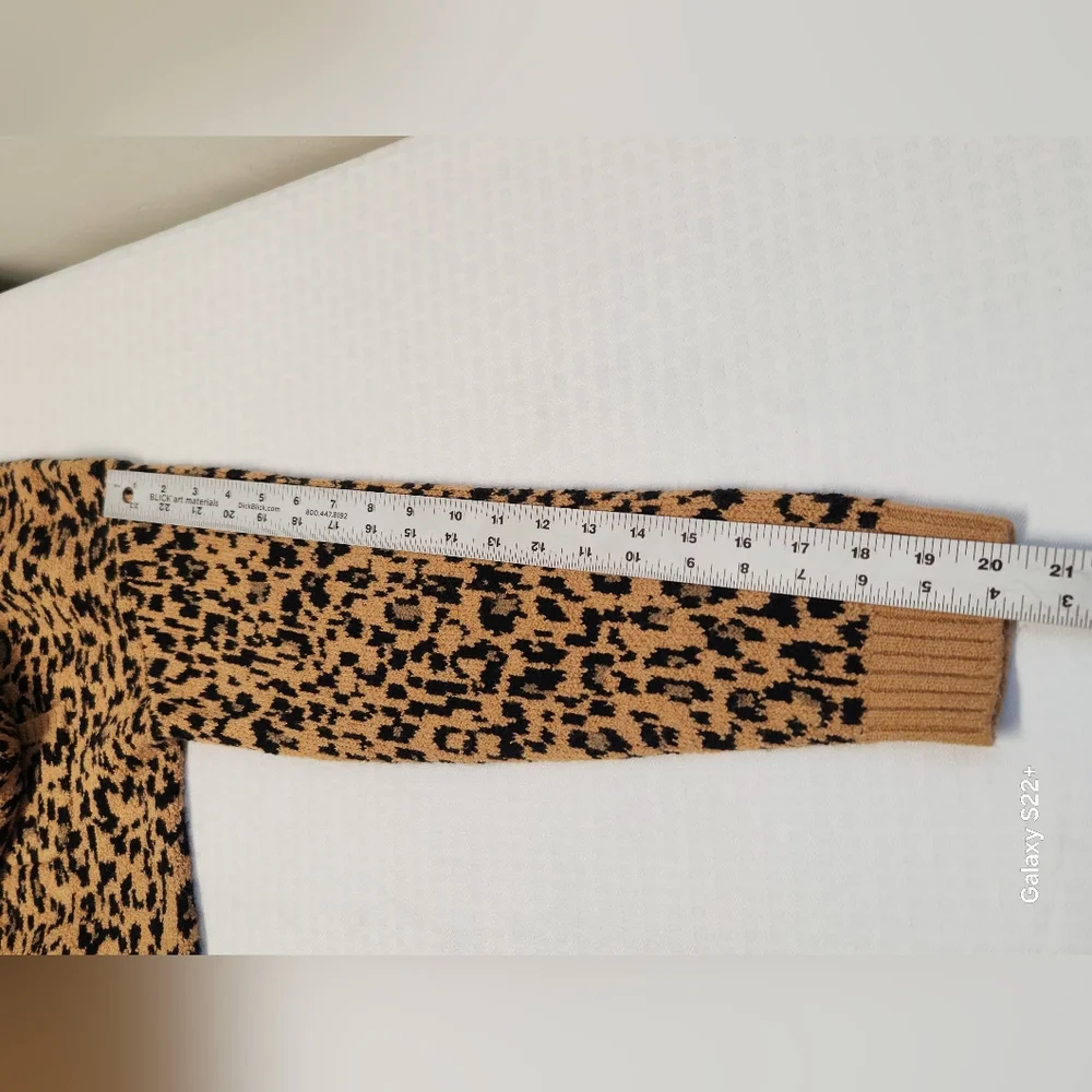 Crewcuts Girls Leopard Print Cardigan Size XL (12-13).  #E15 - Picture 10 of 12
